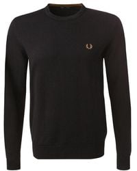 Fred Perry - Herren Pullover Unifarben - Lyst