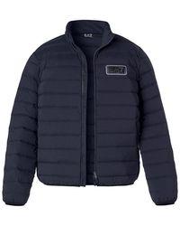 EA7 - Herren Daunenjacke Mikrofaser Unifarben - Lyst
