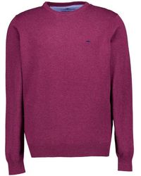 Fynch-Hatton - Herren Pullover Baumwolle Unifarben - Lyst