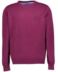 Fynch-Hatton - Herren Pullover Unifarben - Lyst
