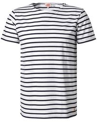 Armor Lux - Herren T-Shirt Baumwolle Gestreift - Lyst