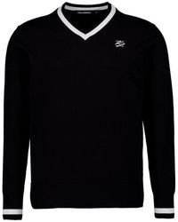 Karl Lagerfeld - Herren Pullover Unifarben - Lyst