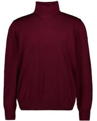 Maerz - Herren Pullover Merinowolle Unifarben - Lyst