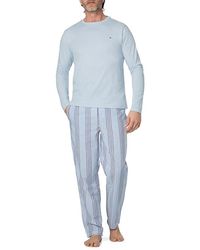 Tommy Hilfiger - Herren Pyjama Baumwolle & Mix Gestreift - Lyst