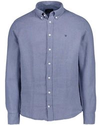 Hackett - Herren Hemd Leinen - Lyst