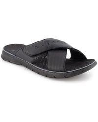 Bugatti - Herren Pantoletten Veloursleder - Lyst