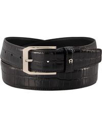 Aigner - Herren Gürtel Leder Geprägt - Lyst