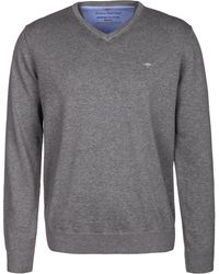 Fynch-Hatton - Herren Pullover Baumwolle Meliert - Lyst