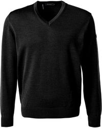 Maerz - Herren V-Pullover Unifarben - Lyst