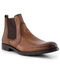 Lloyd - Herren Chelsea Boots Braun, Cognac Glattleder - Lyst