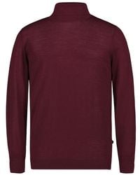 Maerz - Herren Pullover Merinowolle Unifarben - Lyst