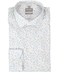 Olymp - Herren Hemd Gemustert Comfort Fit - Lyst