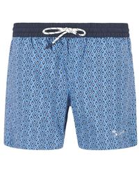 Nza - Herren Badeshorts Gemustert - Lyst