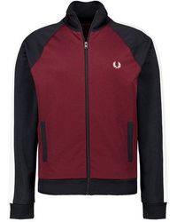 Fred Perry - Herren Pullover Rot,Schwarz Unifarben - Lyst