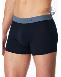 Schiesser - Herren Shorts Baumwolle Unifarben - Lyst
