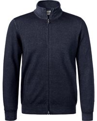 Gran Sasso - Herren Cardigan Schurwolle Unifarben - Lyst