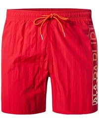 Napapijri - Herren Badeshorts Mikrofaser Unifarben - Lyst