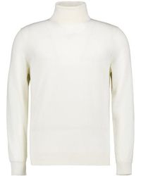 Strellson - Herren Rollkragenpullover Merinowolle Unifarben - Lyst