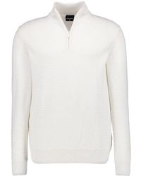 Strellson - Herren Pullover Baumwolle Unifarben - Lyst
