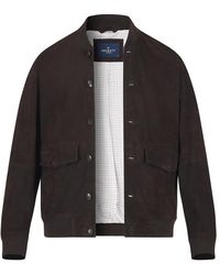 Hackett - Herren Jacke Ziegenvelours Unifarben - Lyst