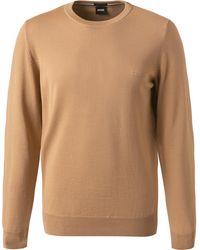 BOSS - Herren Pullover Unifarben - Lyst