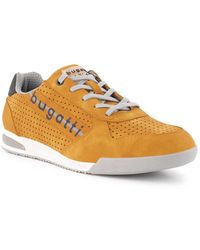 Bugatti - Herren Sneaker Gelb, Cognac Textil & Canvas - Lyst