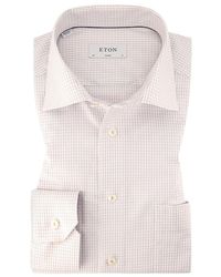Eton - Herren Hemd Kariert Classic Fit - Lyst
