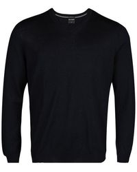 Olymp - Herren V-Pullover Unifarben - Lyst