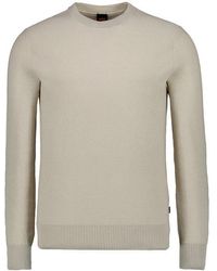 BOSS - Herren Pullover Unifarben - Lyst