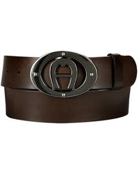 Aigner - Herren Gürtel Glattleder - Lyst
