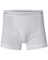 Calvin Klein - Herren Trunks Reine Baumwolle Unifarben - Lyst