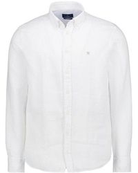 Hackett - Herren Hemd Leinen - Lyst