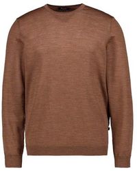 Maerz - Herren Pullover Merinowolle Unifarben - Lyst