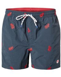 North Sails - Herren Badeshorts Mikrofaser Gemustert - Lyst