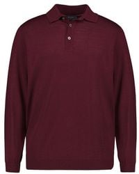 Maerz - Herren Pullover Merinowolle Unifarben - Lyst