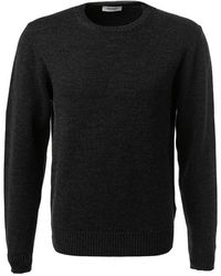 Crossley - Herren Pullover Schurwolle Unifarben - Lyst