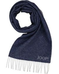 Joop! - Herren Schal Blau,Grau Woll-Stoff Meliert - Lyst