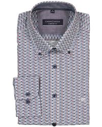 CASA MODA - Herren Hemd Gemustert Comfort Fit - Lyst