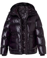 EA7 - Herren Daunenjacke Mikrofaser Unifarben - Lyst