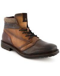 Bugatti - Herren Schnürboots Braun, Cognac Glattleder - Lyst