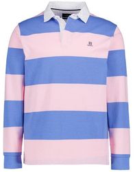 Hackett - Herren Pullover Blau,Rosa Gestreift - Lyst