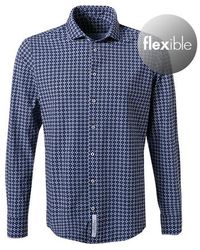 Jacques Britt - Herren Hemd Jersey Gemustert - Lyst