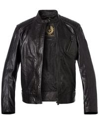Belstaff - Herren Lederjacke Unifarben - Lyst