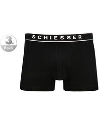 Schiesser - Herren Shorts Baumwolle Unifarben - Lyst