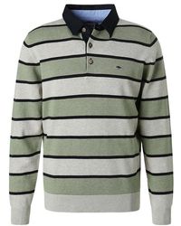 Fynch-Hatton - Herren Pullover,Grün Gestreift - Lyst