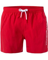 Emporio Armani - Herren Badeshorts Mikrofaser Unifarben - Lyst
