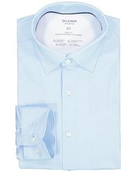 Olymp - Herren Hemd Jersey Gemustert - Lyst