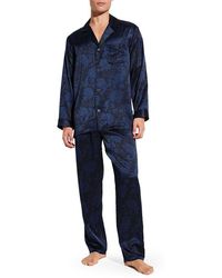 Zimmerli of Switzerland - Herren Pyjama Seide Gemustert - Lyst
