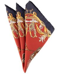 Ascot - Herren Einstecktuch Seide Gemustert - Lyst