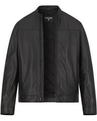 Strellson - Herren Lederjacke Lammnappa Unifarben - Lyst